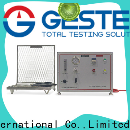 GESTER Vertical Flammability Chamber procedure for test