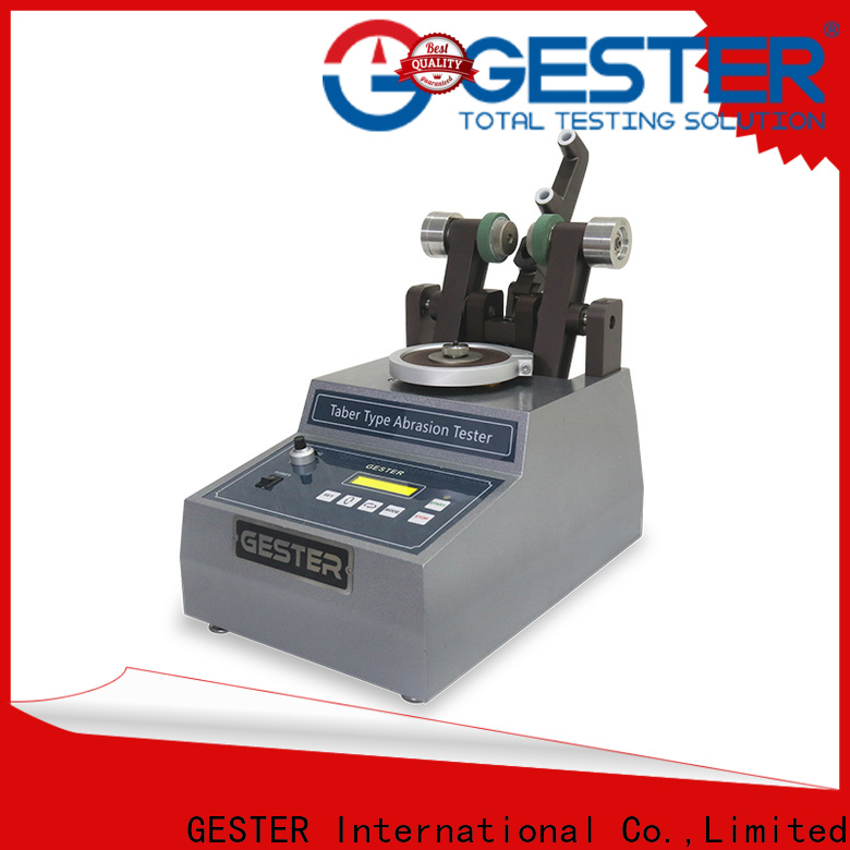 GESTER rubber Leather Testing machine supplier for material