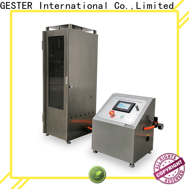 GESTER Instruments customized flammability test standard for textile