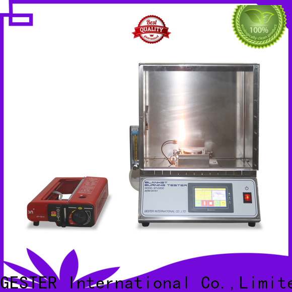 GESTER Instruments wholesale Blanket Flammability Testing Machine procedure for textile