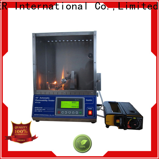 GESTER Instruments customized 45 degree flammability test chamber manufacturers for textile