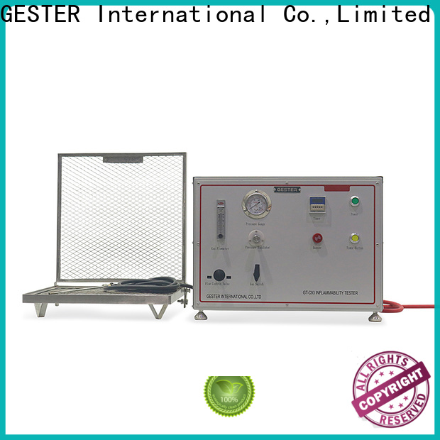 GESTER Instruments BS 5852 combustion test equipment price list for fabric