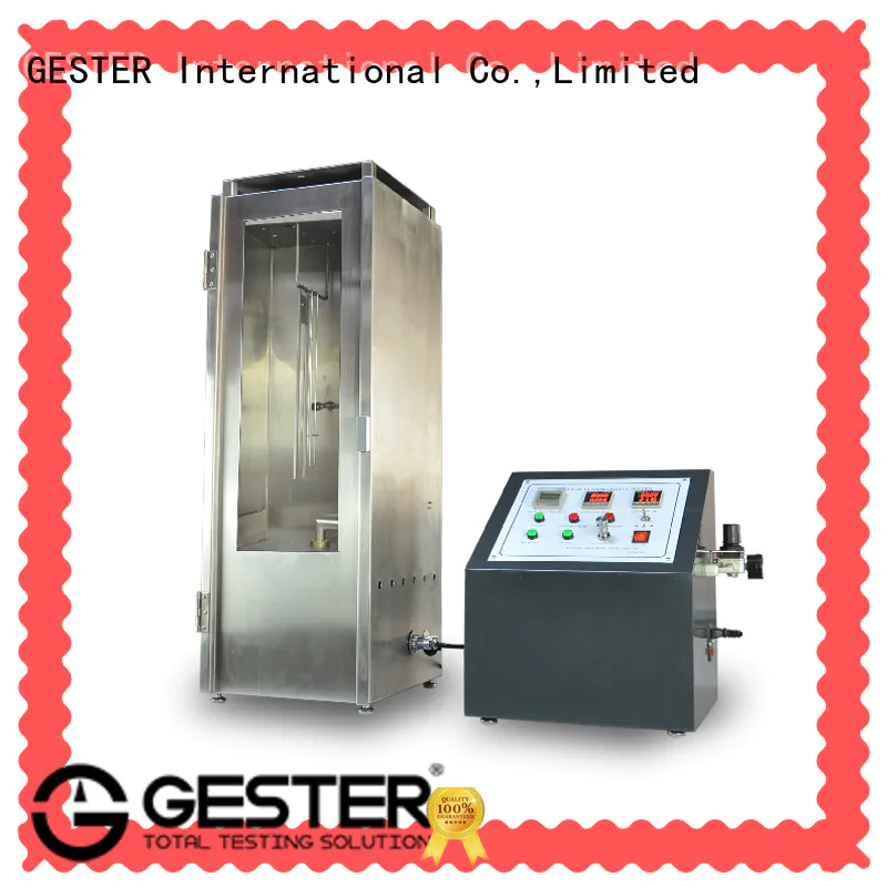 GESTER fabric flammability tester standard for test