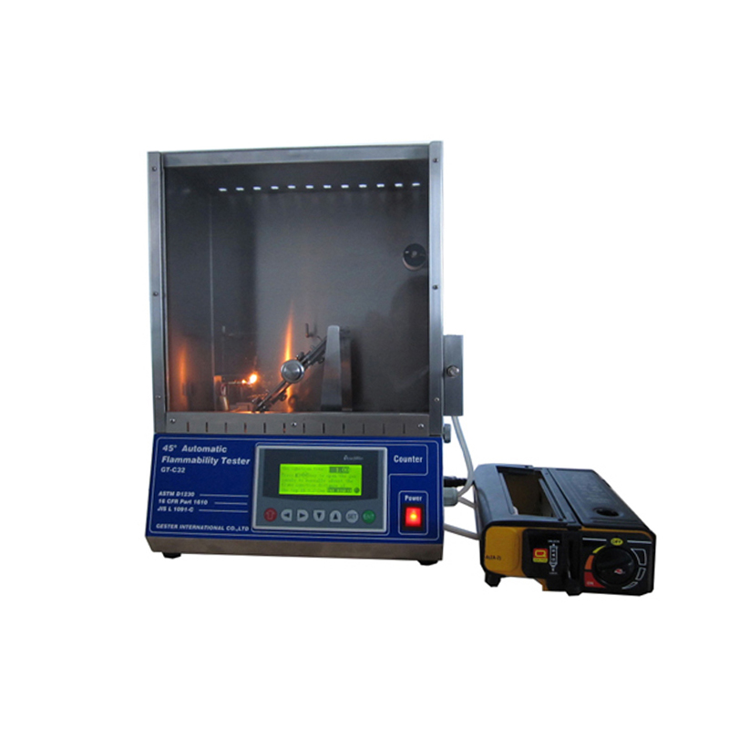45 Degree Flammability Tester ASTM D1230 Test Apparatus GT-C32