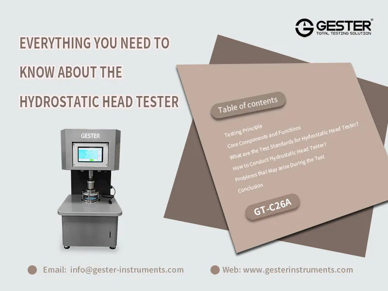 Everything You Need to Know About the Hydrostatic Head Tester
